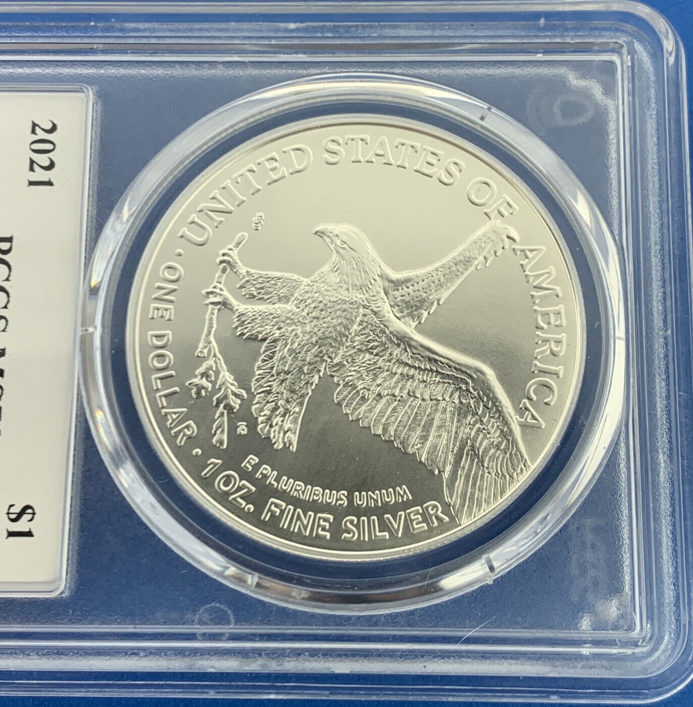 2021 Silver Eagle 999 Fine Silver PCGS MS 70 Type 2 First Strike Emily Damastra
