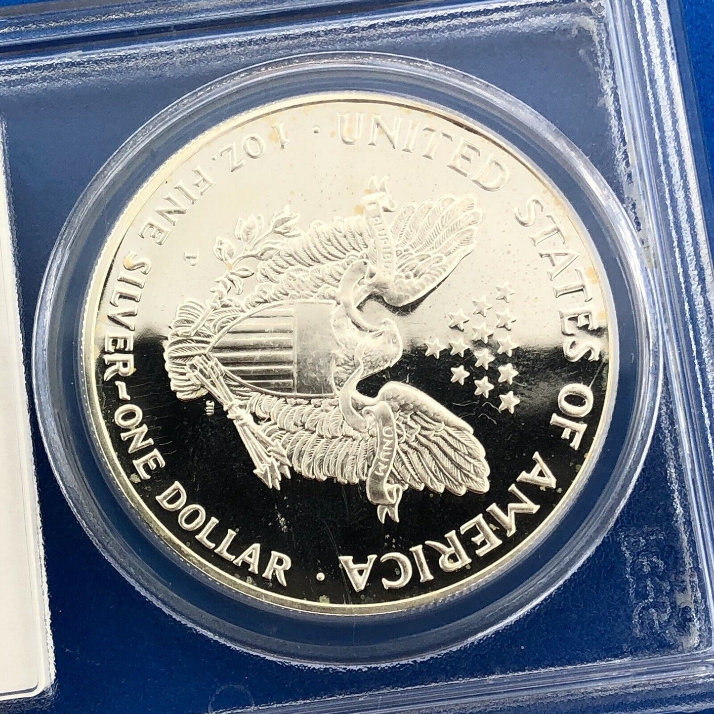 1993 P Proof Silver Eagle 999 Fine Silver PCGS PR70 DCAM Deep Cameo