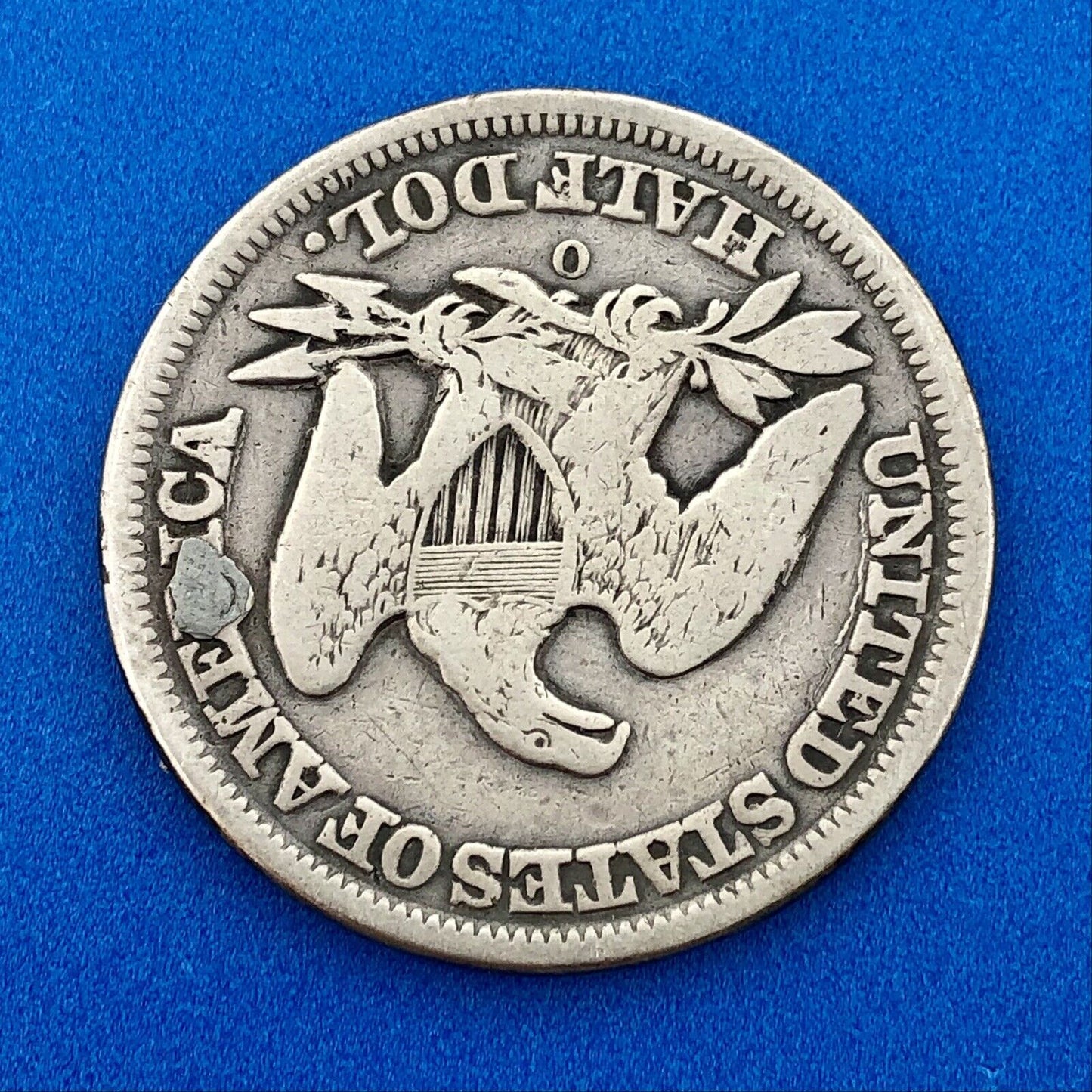 1854 O Seated Silver Half Dollar Type 3 Two Year Type Key New Orleans Mint Coin