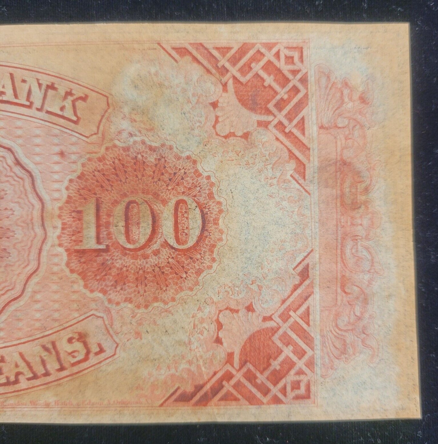1800s $100 Canal Bank, New Orleans, Louisiana Obsolete Currency Paper Bank Note