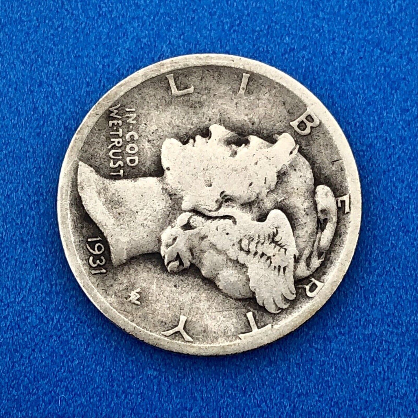 1931 D United States 90% Silver Mercury Dime Better Scarce Denver Mint Coin
