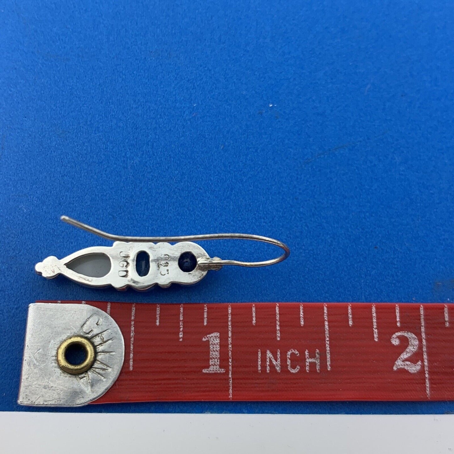 Designer 925 Sterling Silver Aquamarine Amethyst Opal Drop Dangle Slide Earrings