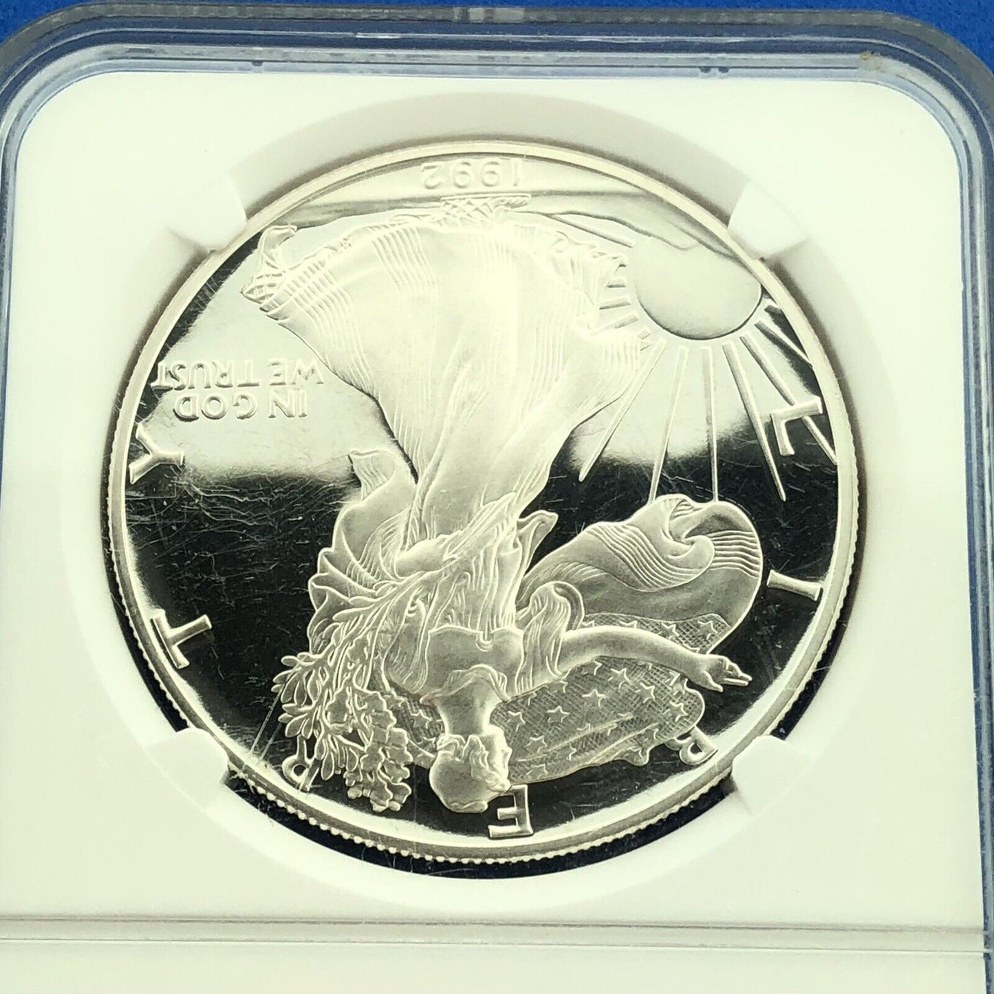 1992 S Proof American Silver Eagle 1 Oz 999 Fine Silver NGC PF69 Ultra Cameo
