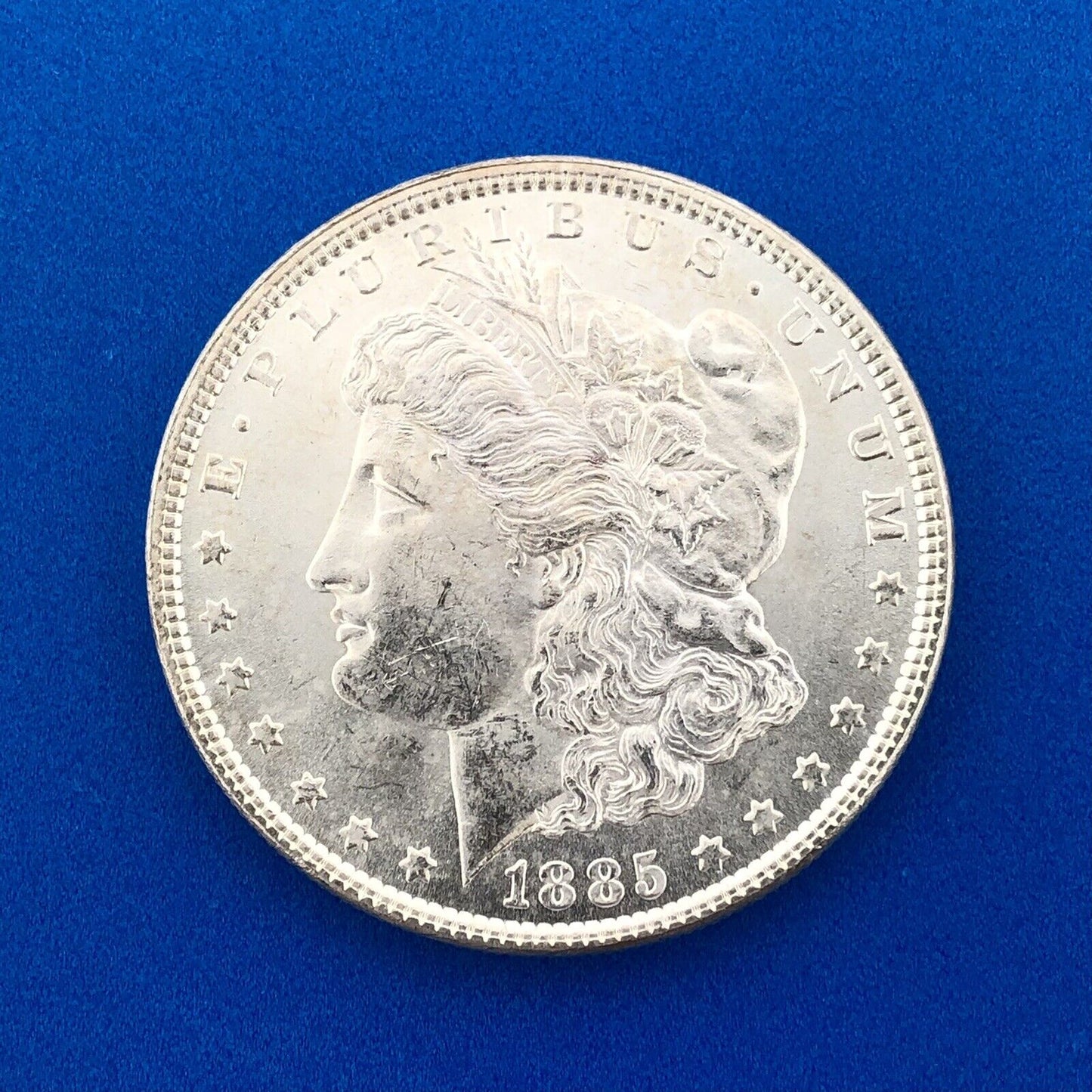 1885 P Morgan Silver Dollar $1 Better Rare Key Philadelphia Mint Coin White BU