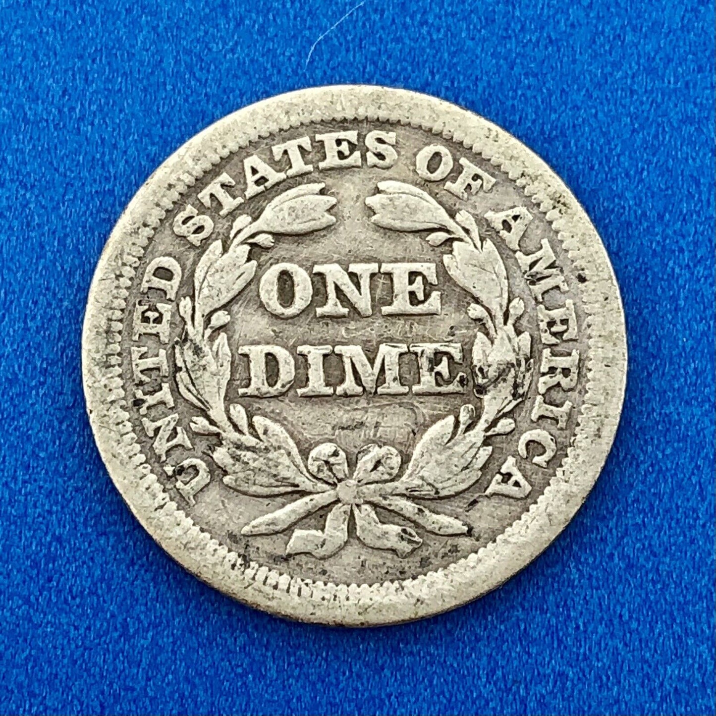 1857 P Seated Liberty Silver Dime 10c Better Key Philadelphia Mint Coin