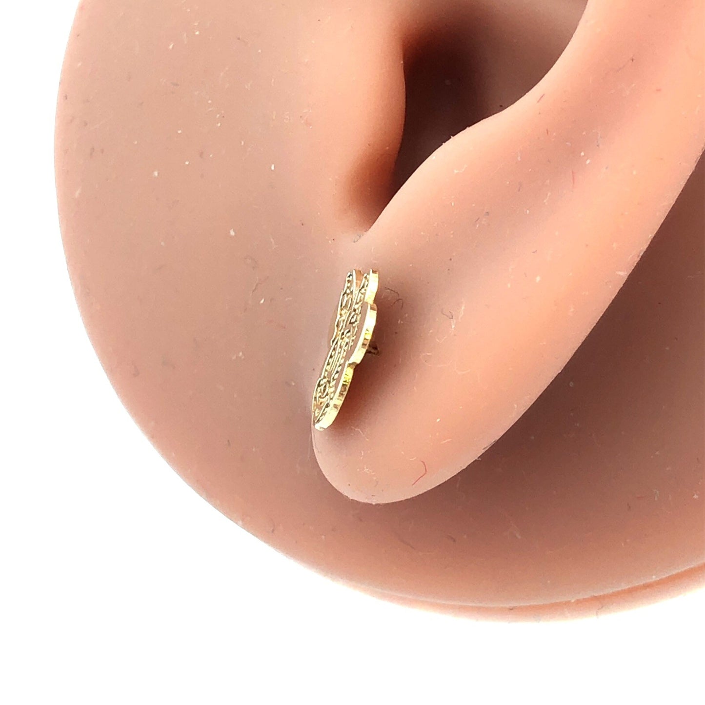 Disney Jacmel Mauritius JCM 10K Yellow Gold Minnie Mouse Stud Earrings