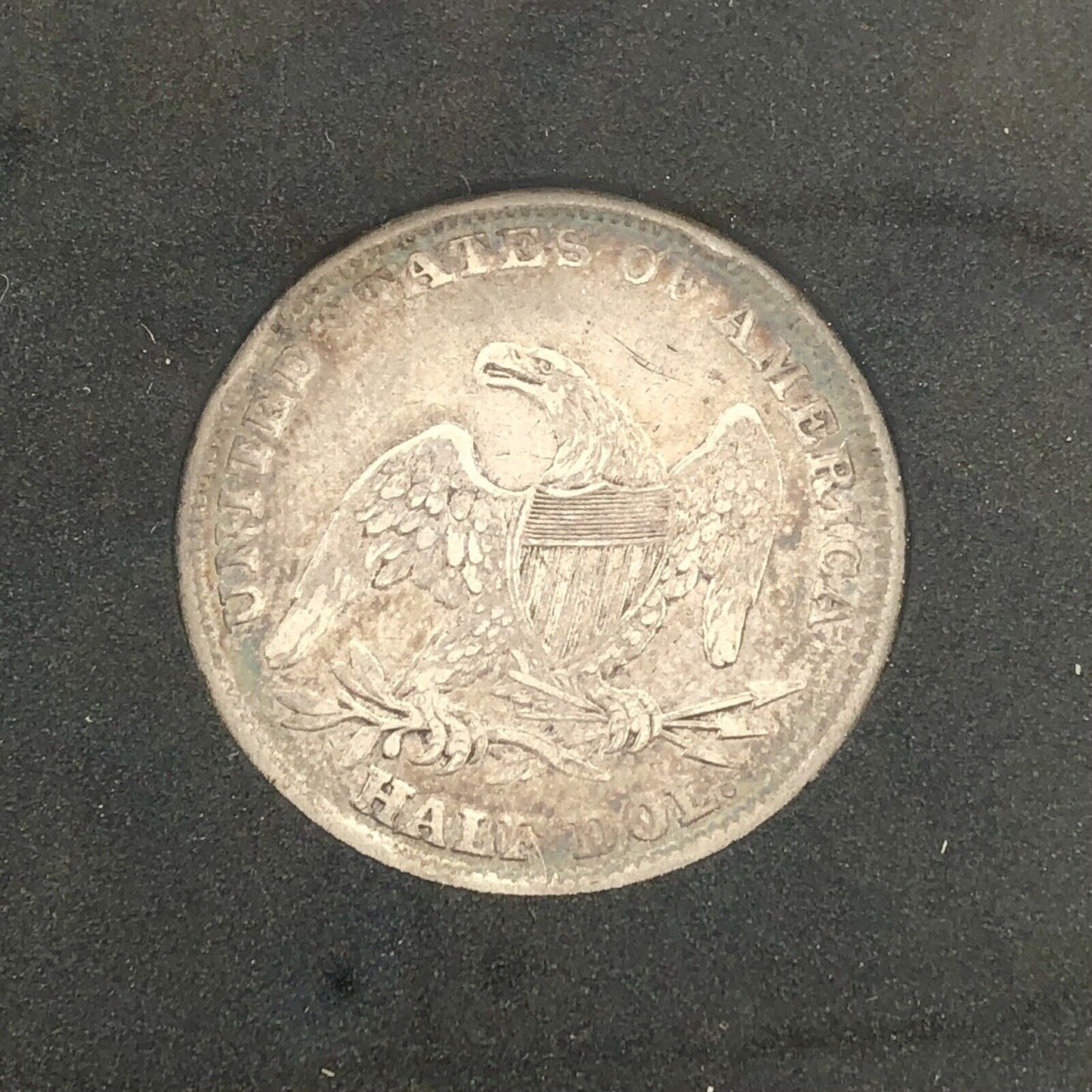 1839 Capped Bust Silver Half Dollar 50c Reeded Edge Ungraded Extra Fine Coin