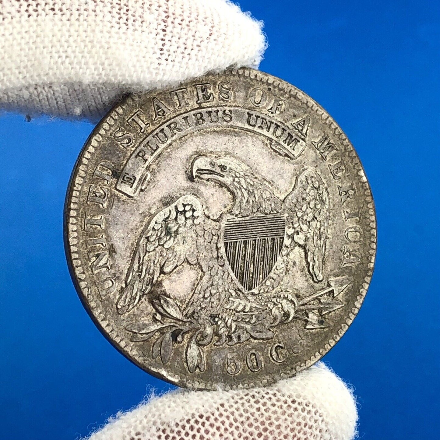 1835 Capped Bust Silver Half Dollar Lettered Edge Better Early Philadelphia Coin