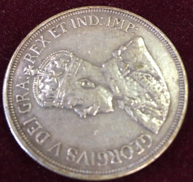 1928 Cyprus Silver 45 Piastres XF Cleaned