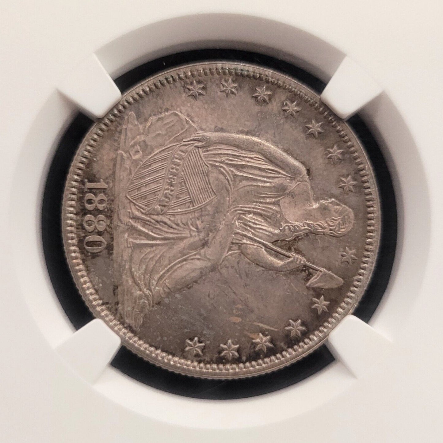 1880 50c Philadelphia NGC MS63 .900 Silver American Seated Liberty Half Dollar