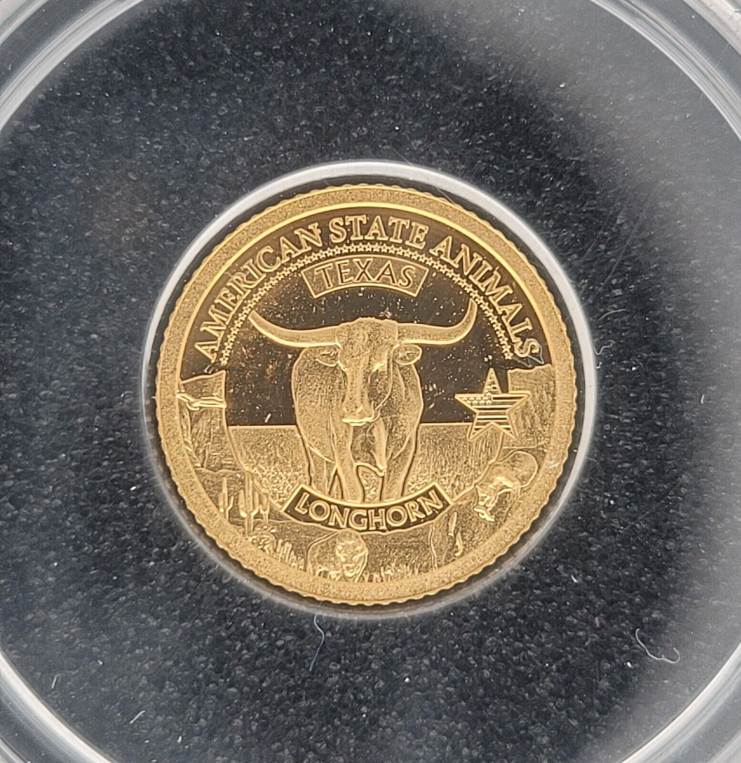 2021 $5 Cook Islands NGC PF70 Proof Ultra Cameo 1/2g .999 Gold Texas Longhorn