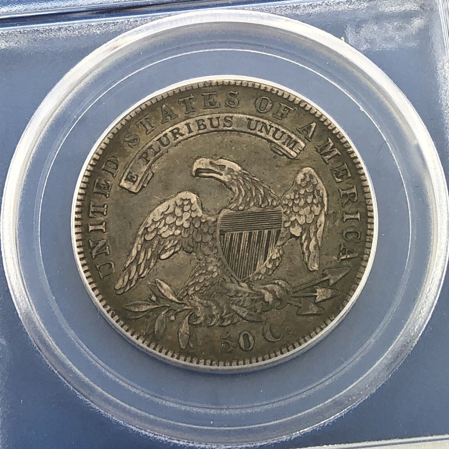 1836 Capped Bust Silver Half Dollar 50c Lettered Edge PCGS XF40 Early US Coin