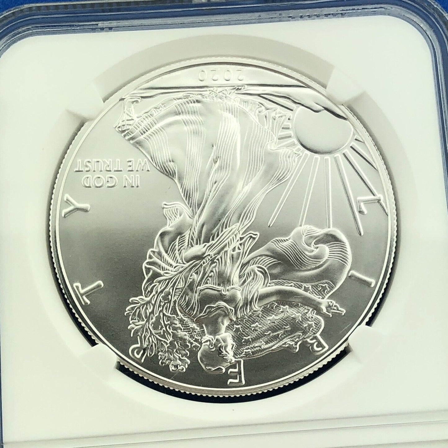 2020 U.S. State Series $1 American Silver Eagle NGC Mint State 70 Michigan Auto