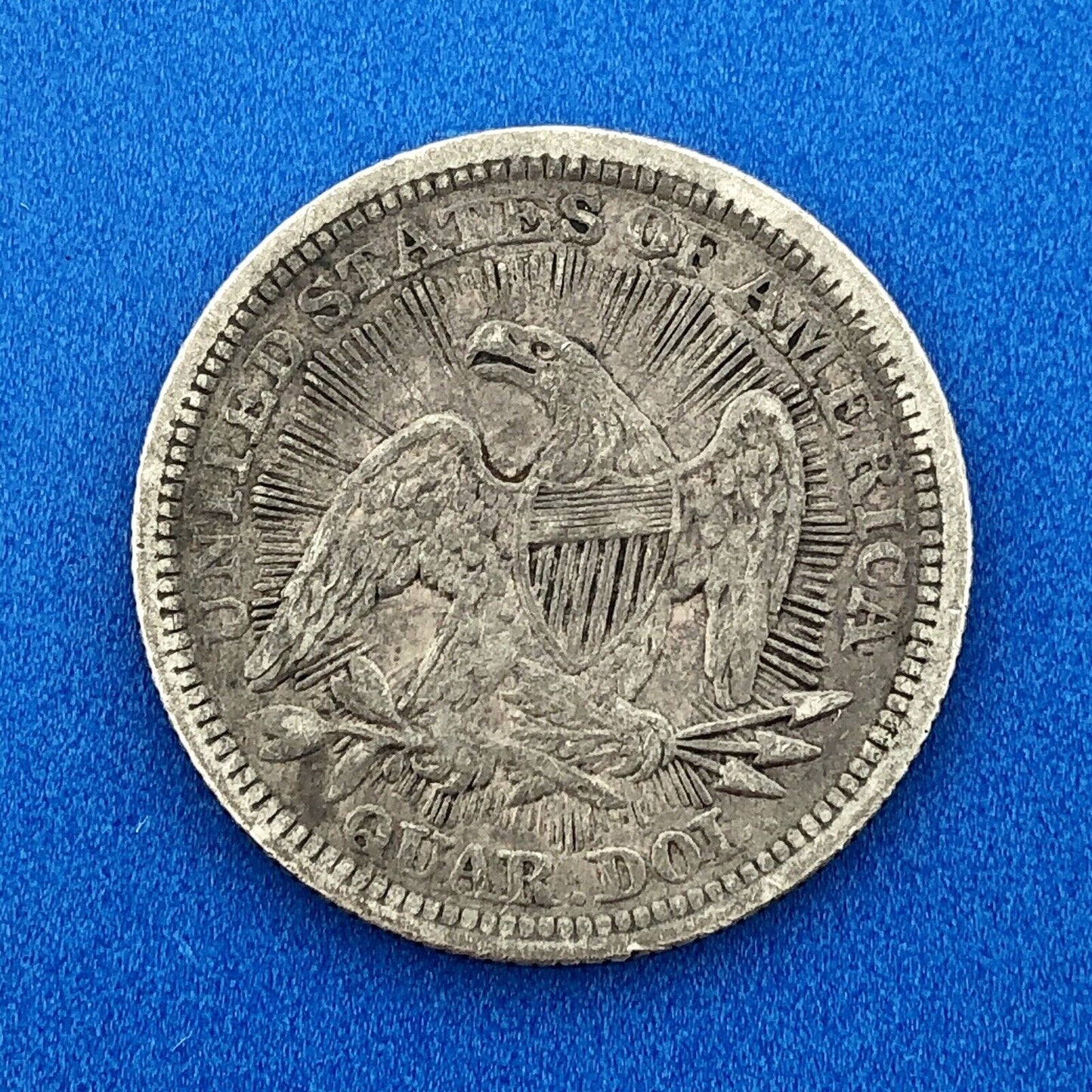 1853 P Seated Liberty Silver Quarter Dollar 25c Type 2 Better One Year Type Coin