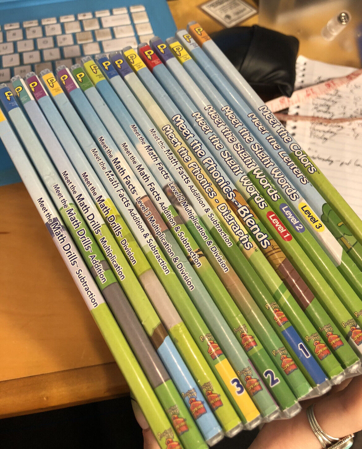 Meet the Math Drills/Facts Phonics Sight Words Letters Preschool Prep DVD Lot