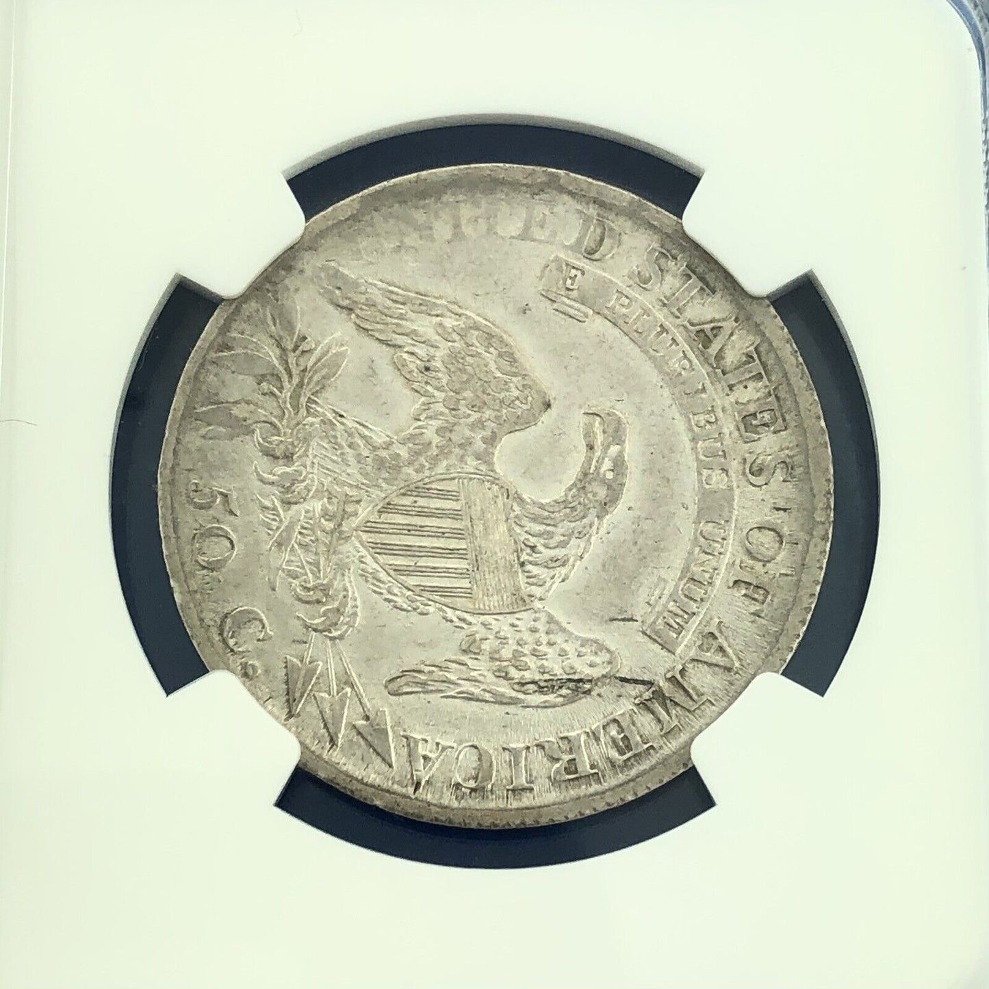 1811/10 Capped Bust Silver Half Dollar 50c Lettered Edge NGC XF Details Coin