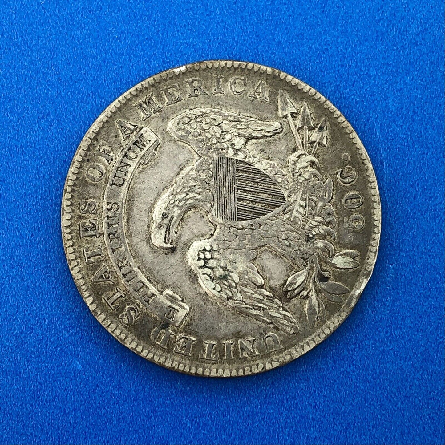 1835 Capped Bust Silver Half Dollar Lettered Edge Better Early Philadelphia Coin