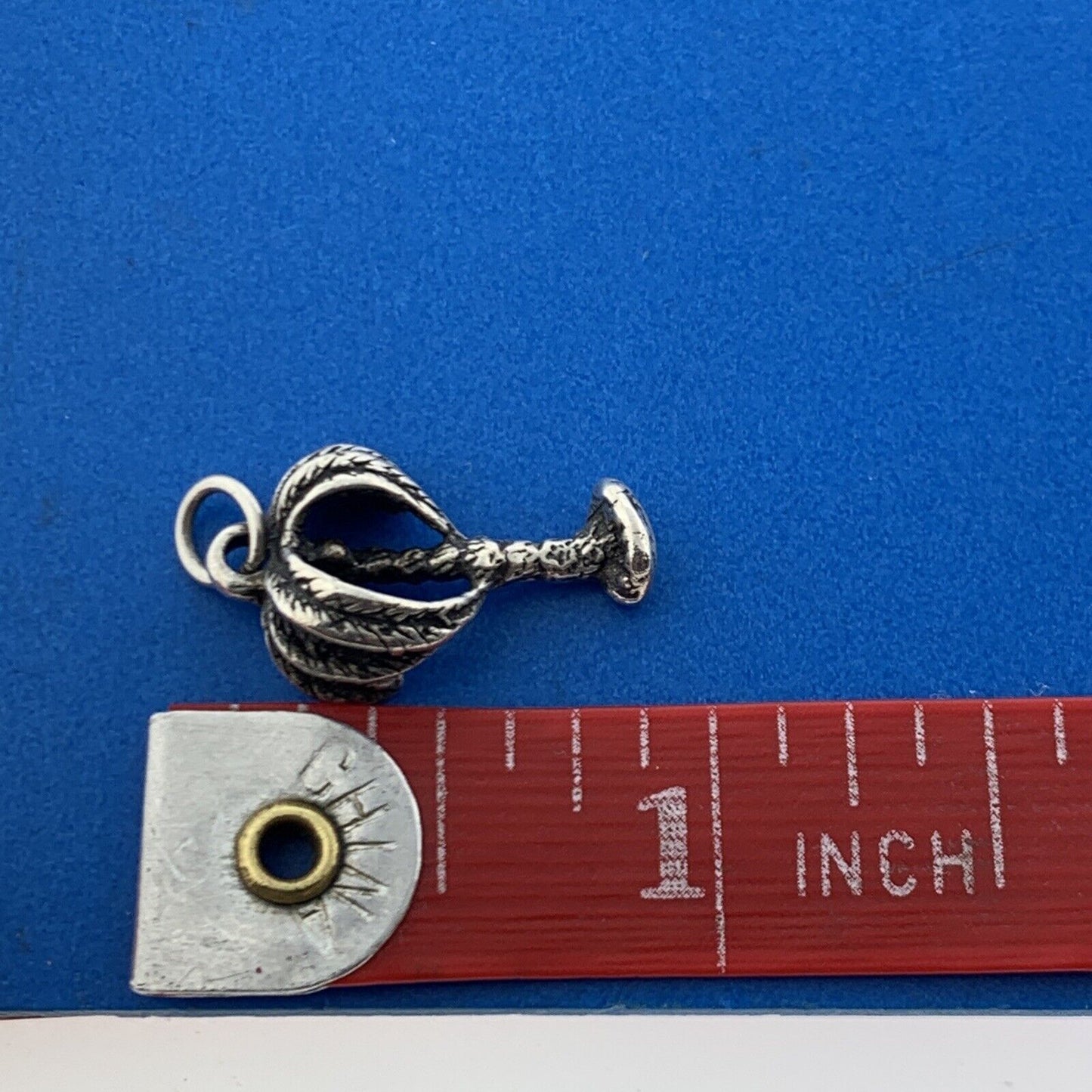 Vintage 925 Sterling Silver Date Palm Banana Tree Ocean Tropical Bracelet Charm