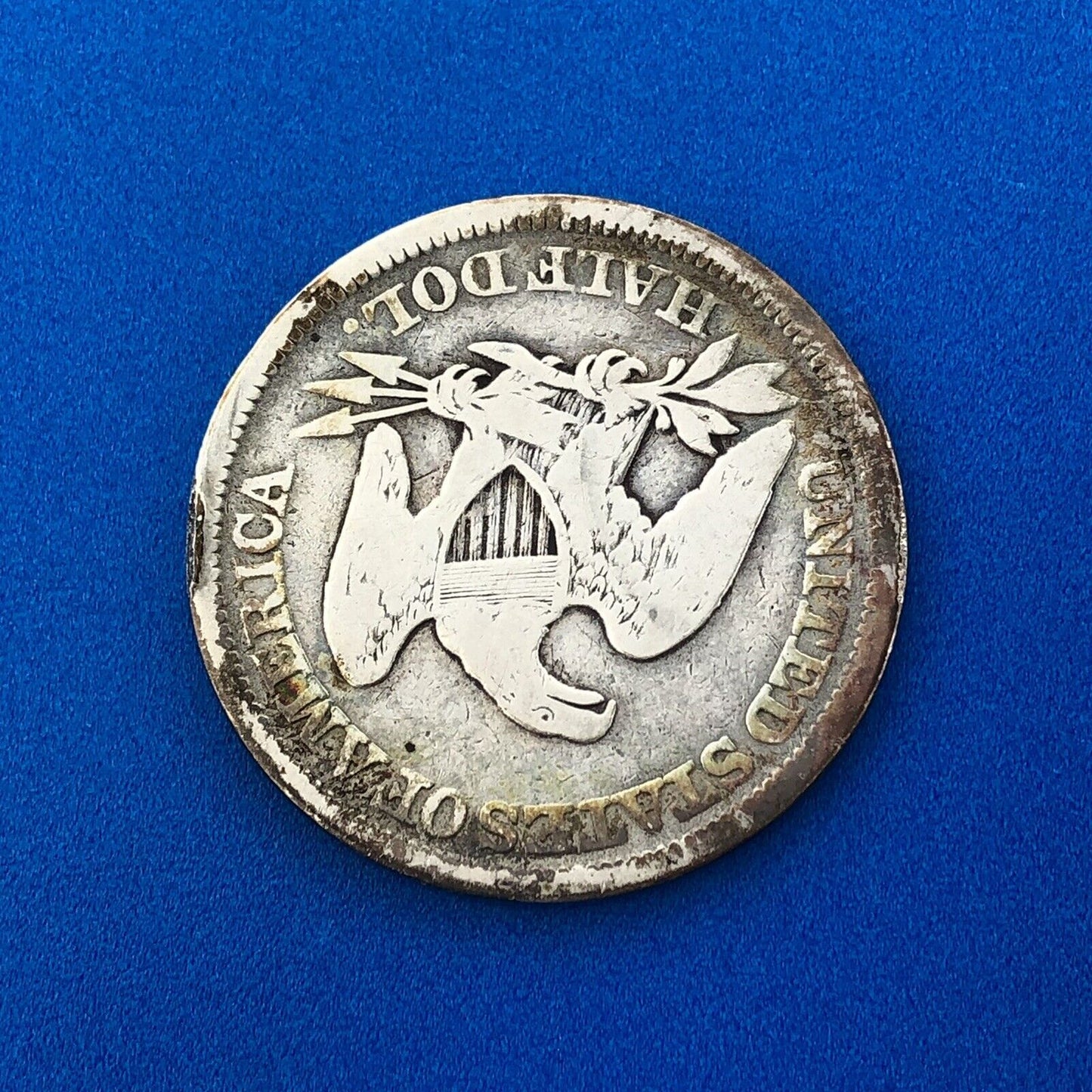 1854 P Silver Seated Liberty Half Dollar 50c Arrows Philadelphia Mint Coin