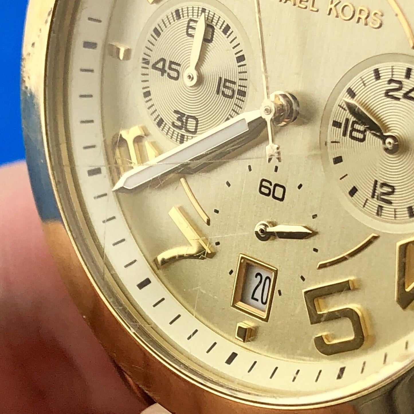 Michael Kors Unisex MK5726 The Mercer Gold Chronograph Bracelet Wrist Watch Runs