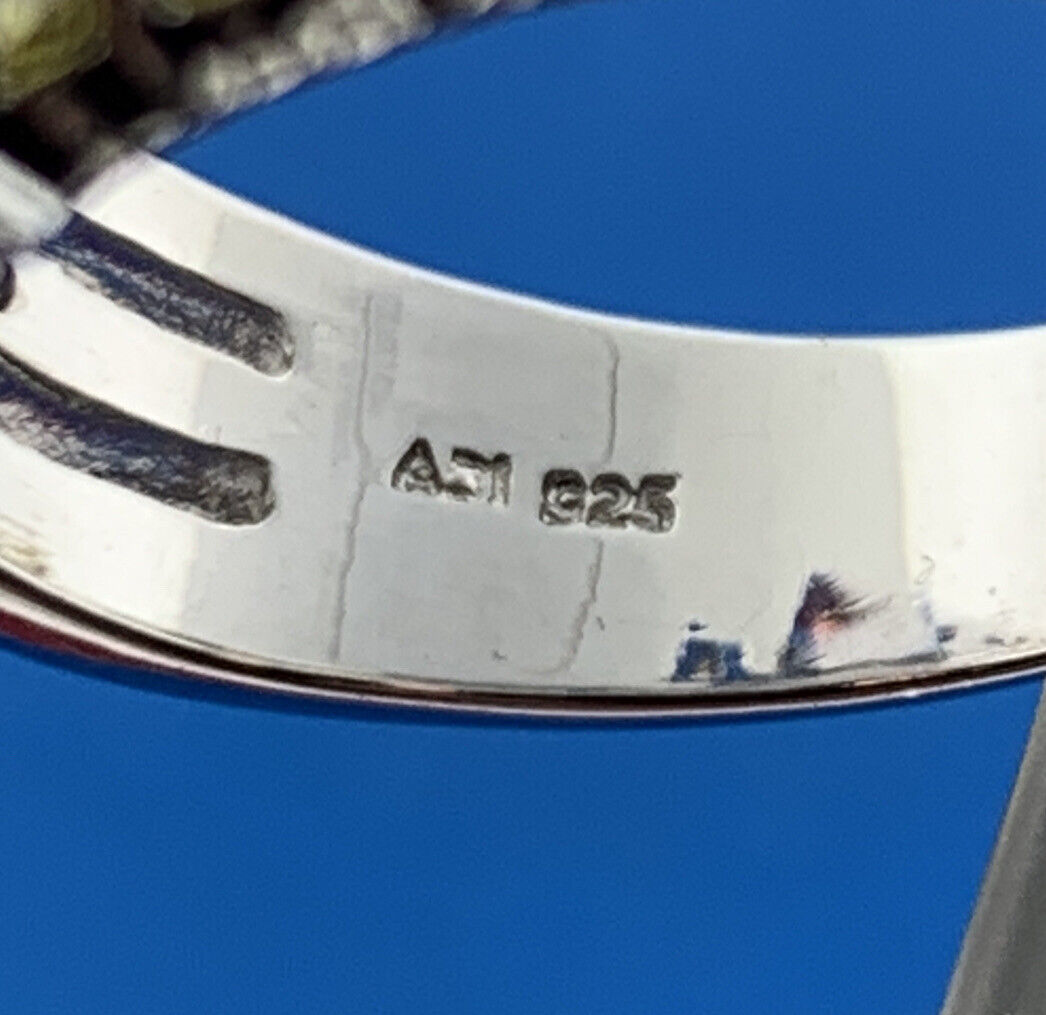 Designer Sterling Silver Pink White Yellow Cubic Zirconia Statement Bypass Ring