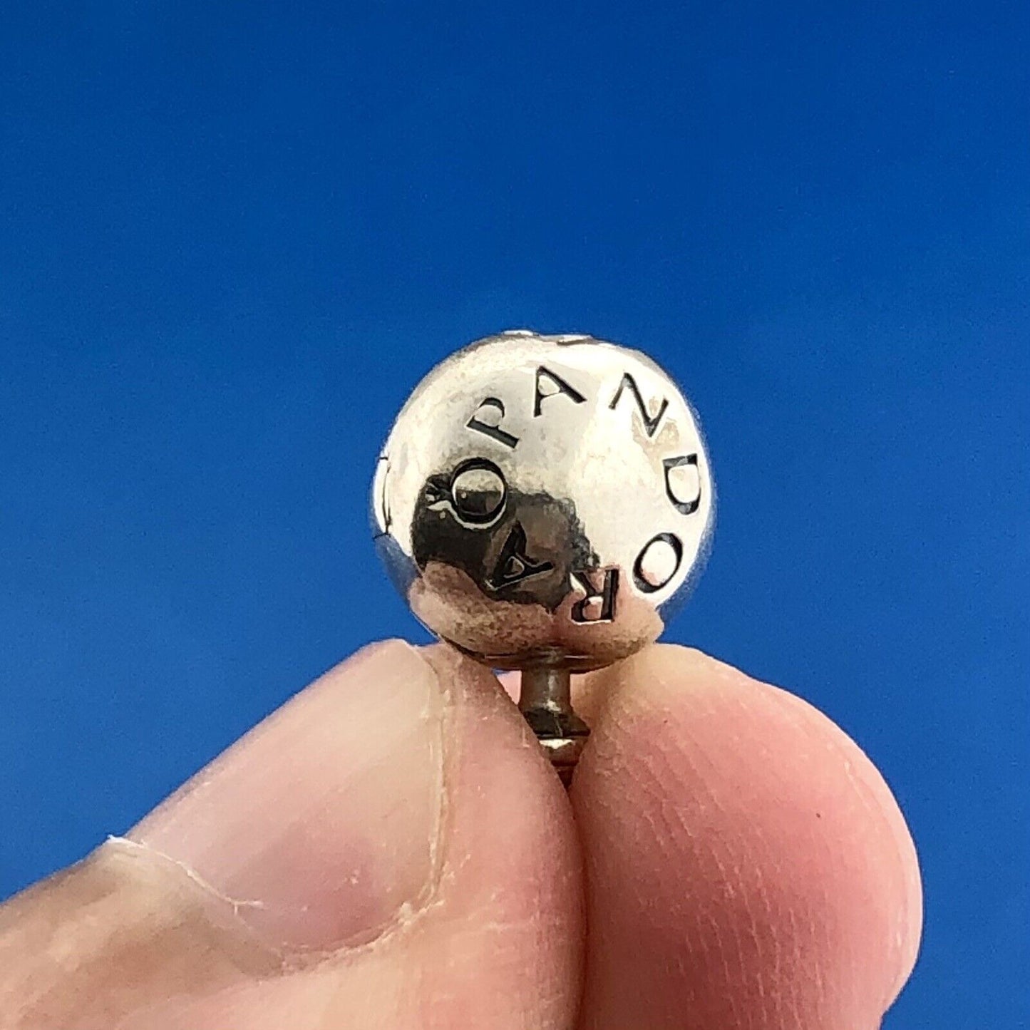Authentic PANDORA Sterling Essence Collection Signature Clasp 6 Charm Bracelet