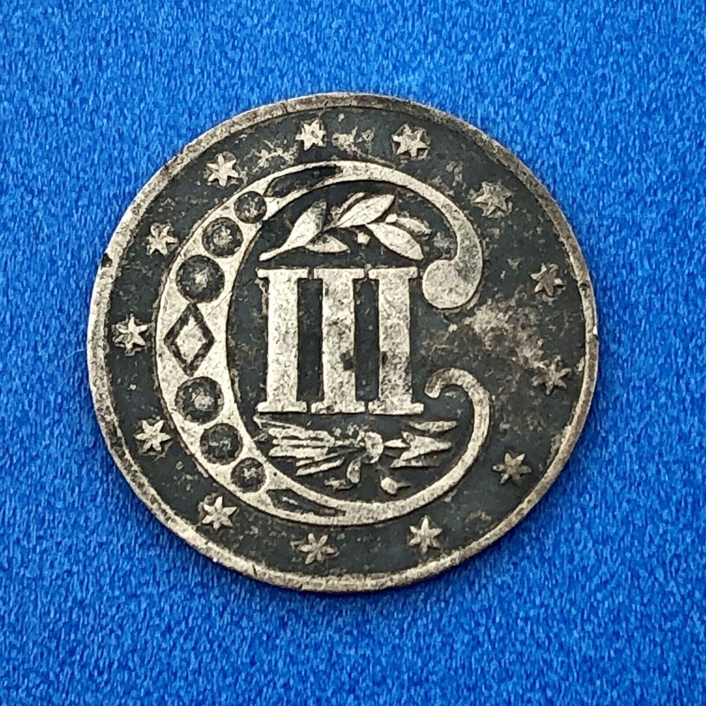 1858 P 3 Cent Silver Three Cent Piece 3c Better Key Philadelphia Mint Coin