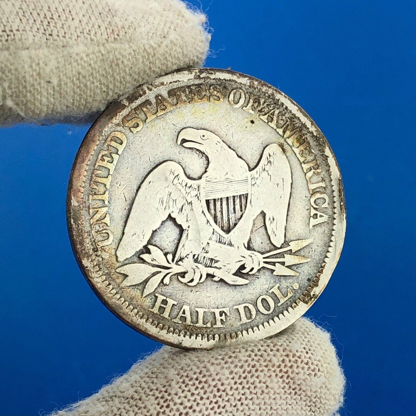1854 P Silver Seated Liberty Half Dollar 50c Arrows Philadelphia Mint Coin