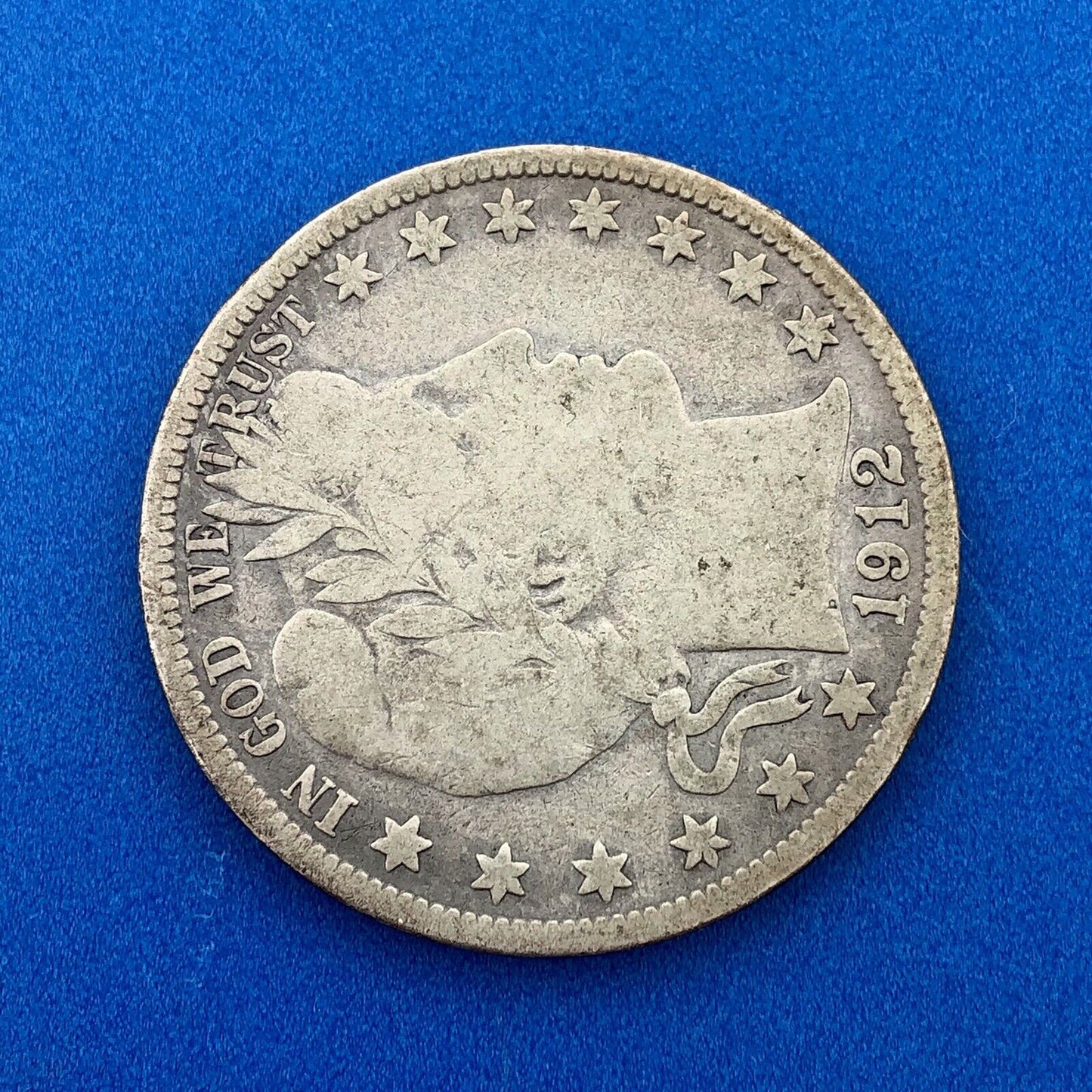 1912 S Silver Barber Half Dollar Better Key Date San Francisco Coin Rare Scarce