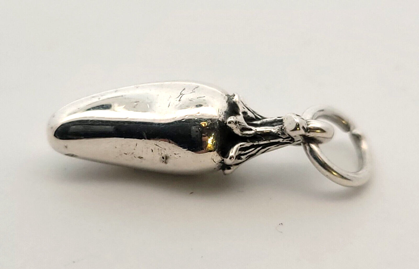 Designer James Avery .925 Sterling Silver Chili Pepper Cooking Bracelet Charm