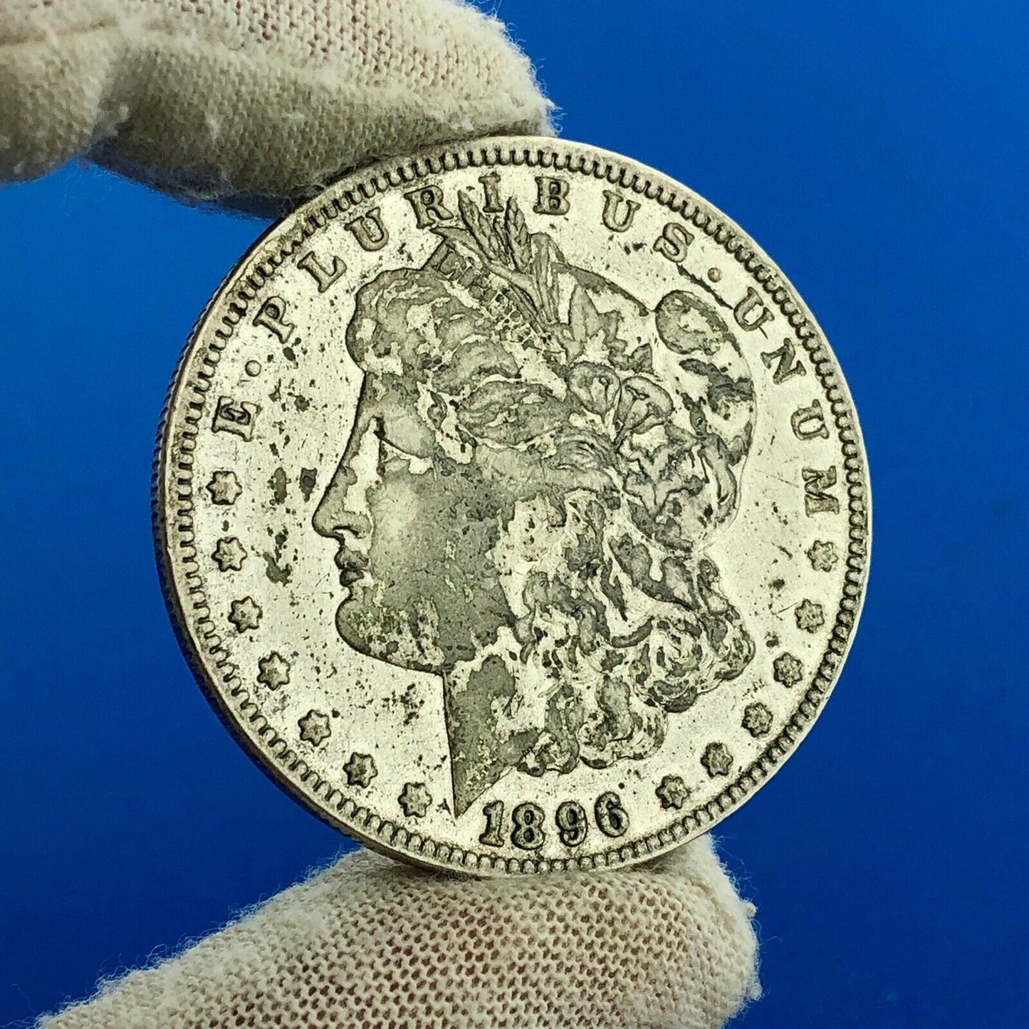 1896 O Morgan Silver Dollar $1 Better Key Rare New Orleans Mint Coin AU Details
