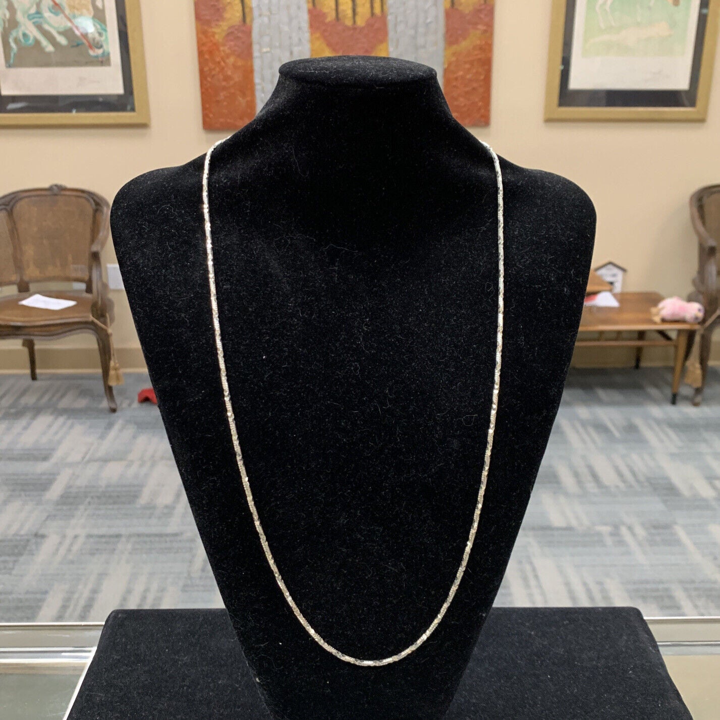 Designer Milor Italy Sterling Silver 925 Fancy Diamond Snake Design Necklace
