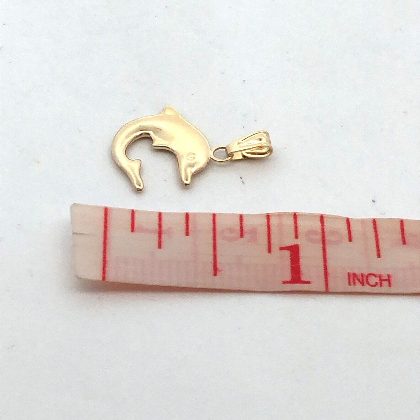 Designer JCM 14K Yellow Gold Dolphin Sea Animal Beach Charm Pendant