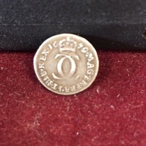 1679 Great Britain Silver 3 Pence Charles II Maundy Threepence