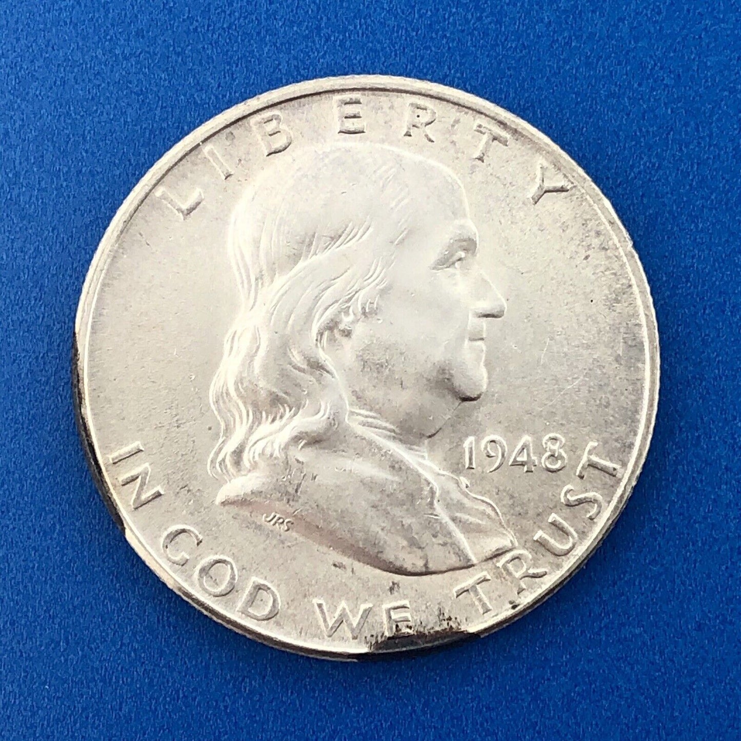 1948 D Franklin Silver Half Dollar Better Key First Year Series Denver Mint Coin