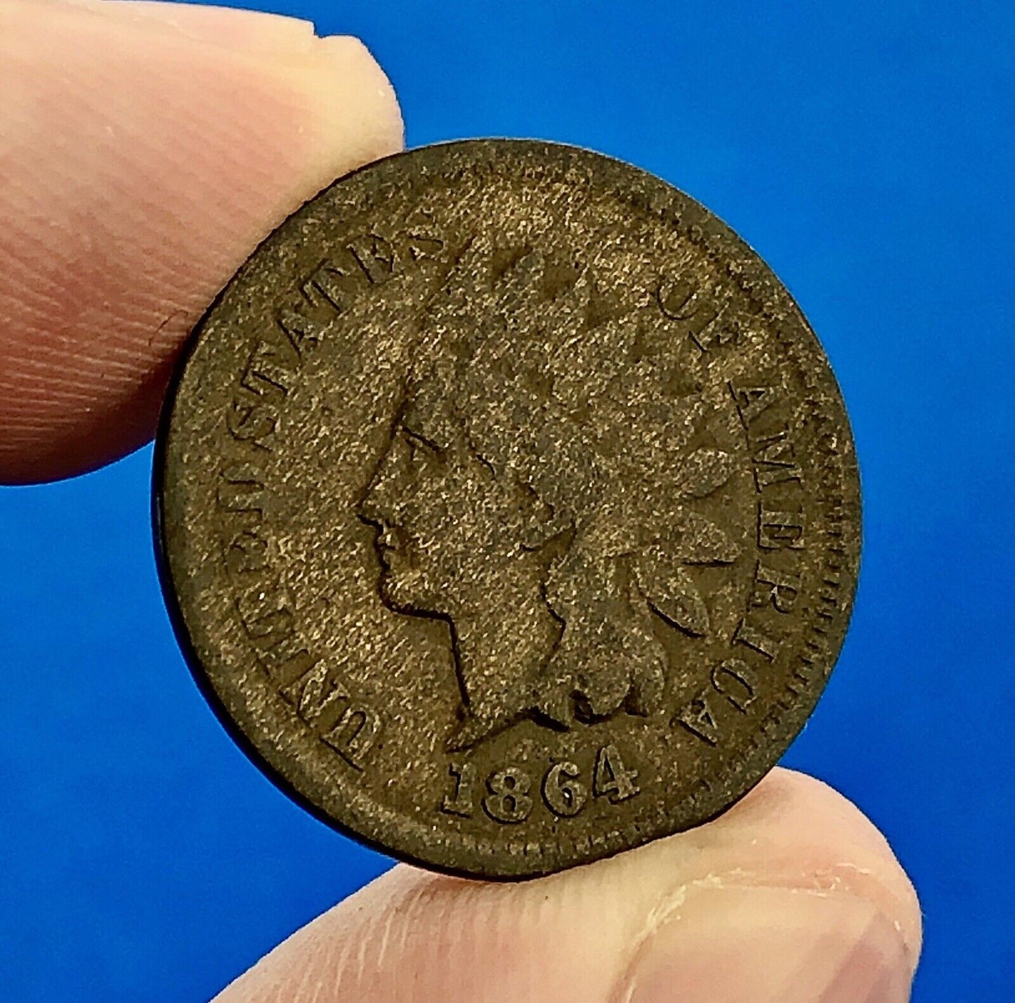 1864 L Indian Head One Cent Penny 1c Type 3 Bronze Better Key Philadelphia Coin