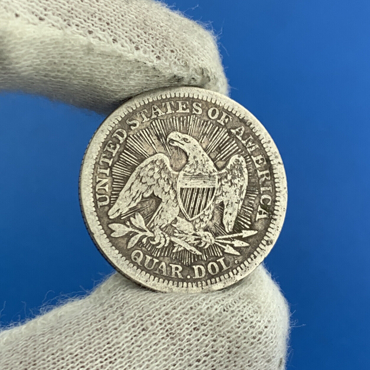1853 25c Arrows & Rays Seated Liberty Quarter 90% Silver Rare Date Type Coin