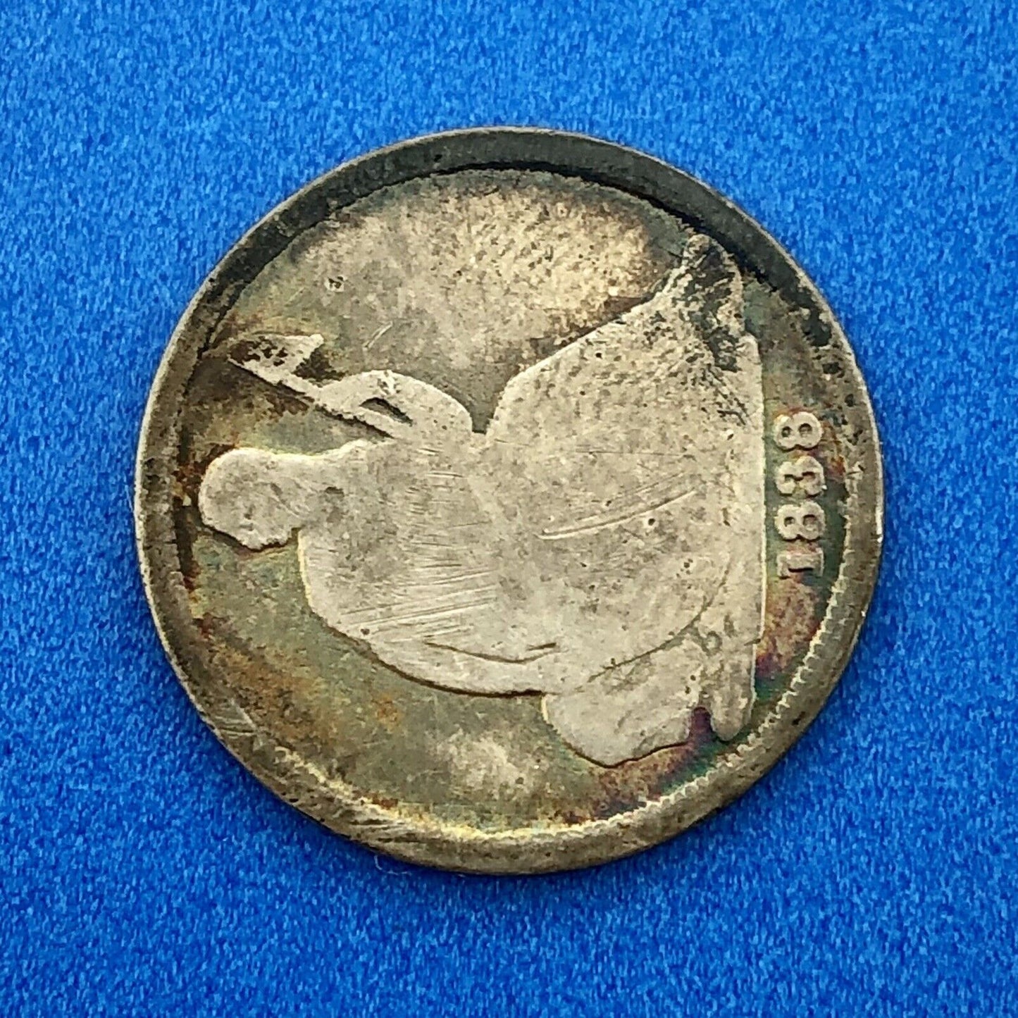 1838 O Seated Liberty Silver Dime No Stars Type 1 Better Key New Orleans Coin
