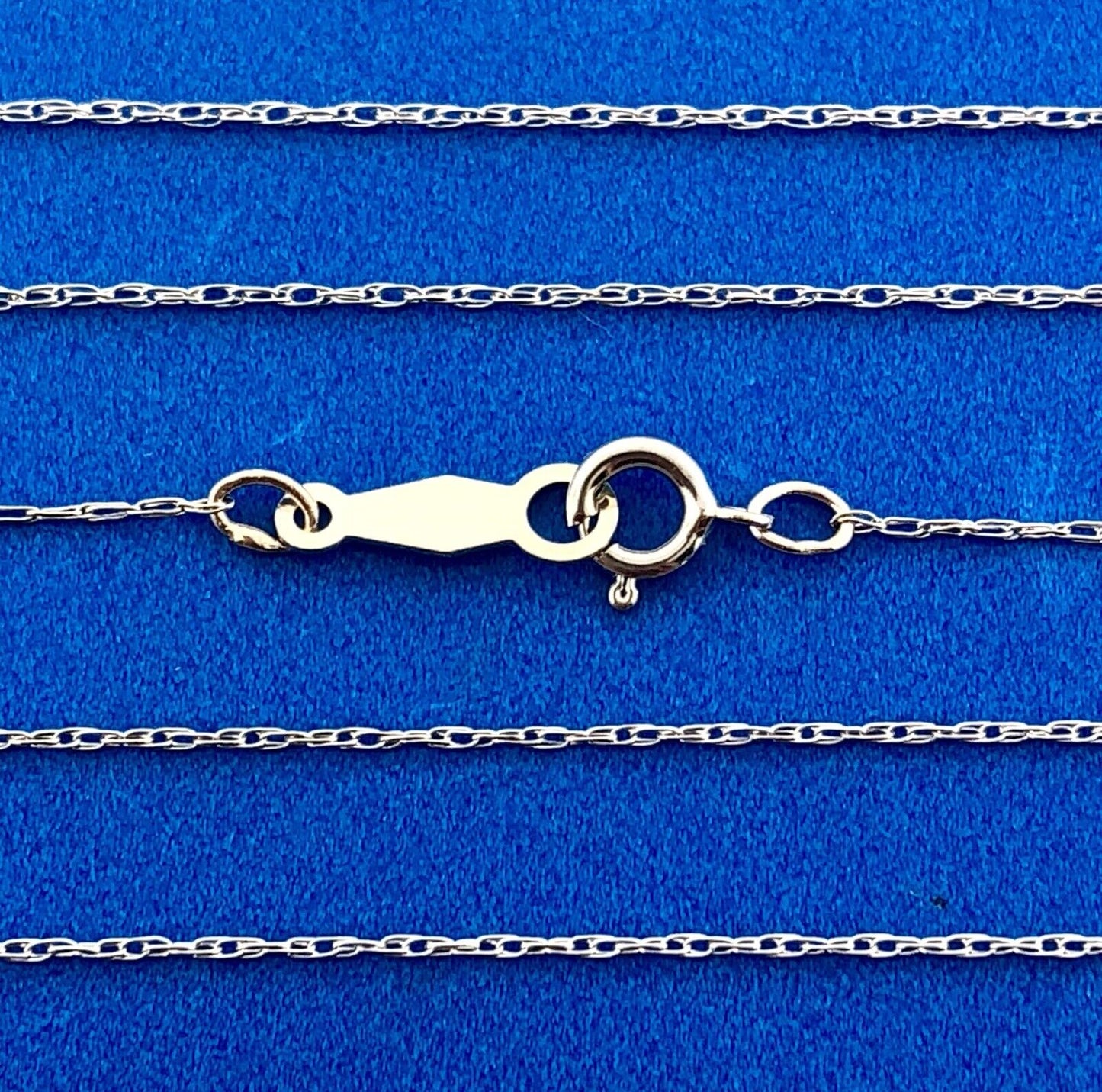 10K White Gold Diamond JCM Pendant 14K White Gold Chain Sweetheart Necklace