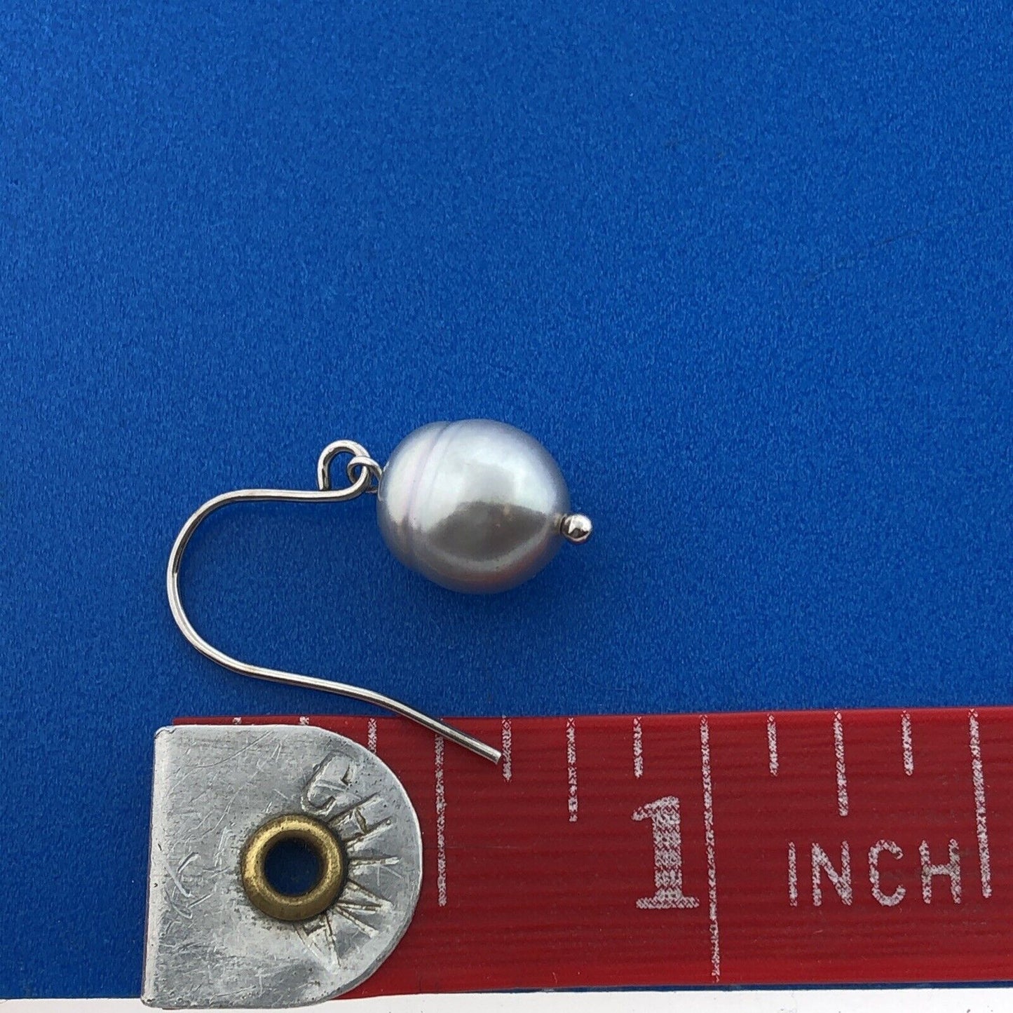 Designer Honora Sterling Silver 925 Freshwater Gray Pearl Dangle Hook Earrings