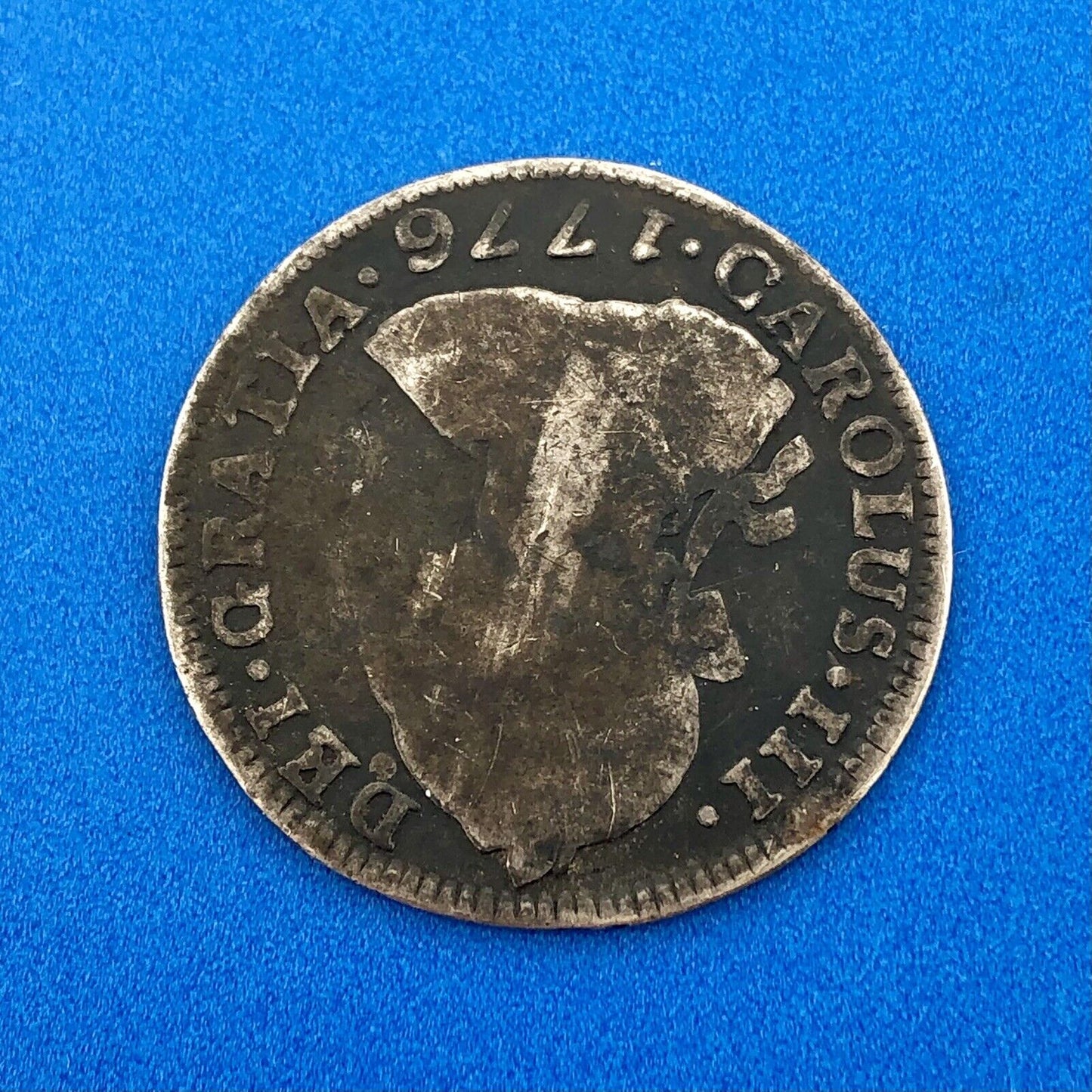 1776 Bolivia Silver 2 Reales Carlos III Potosi Mint JR Colonial Milled Coinage