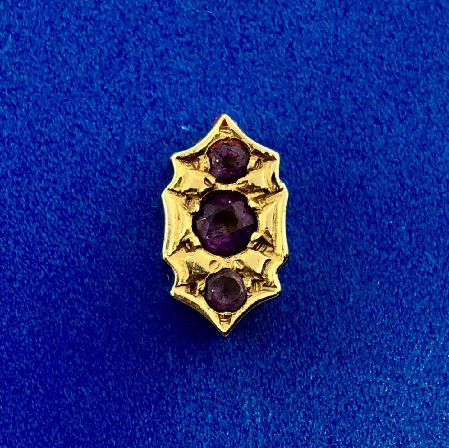 Designer 14K Yellow Gold 585 Amethyst February Occasion Slide Bracelet Charm
