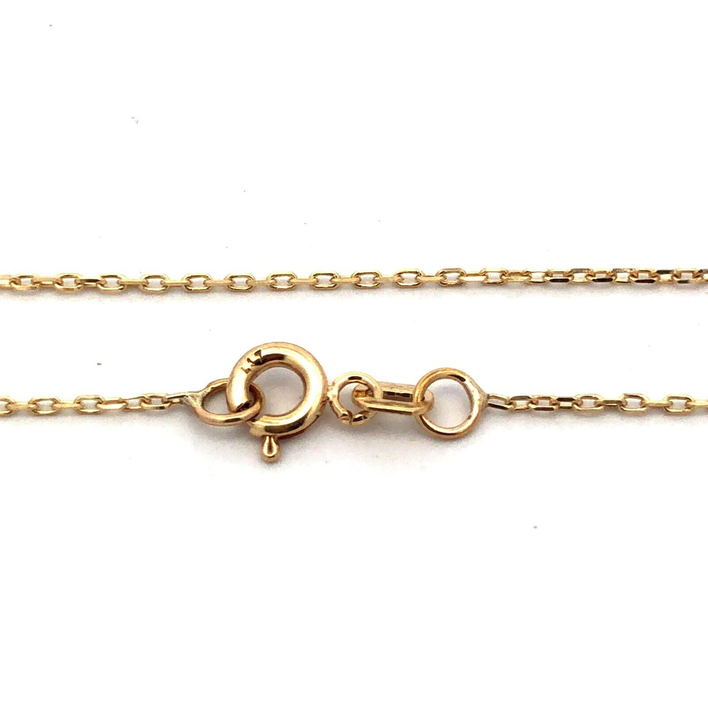 Retro 10K Yellow Gold Round Cubic Zirconia Star Burst Snowflake Pendant Necklace