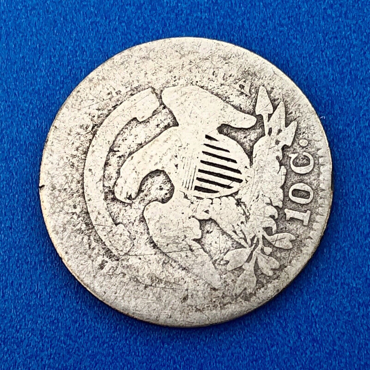 1827 P Silver Capped Bust Dime Type 1 Better Key Early Philadelphia Mint Coin