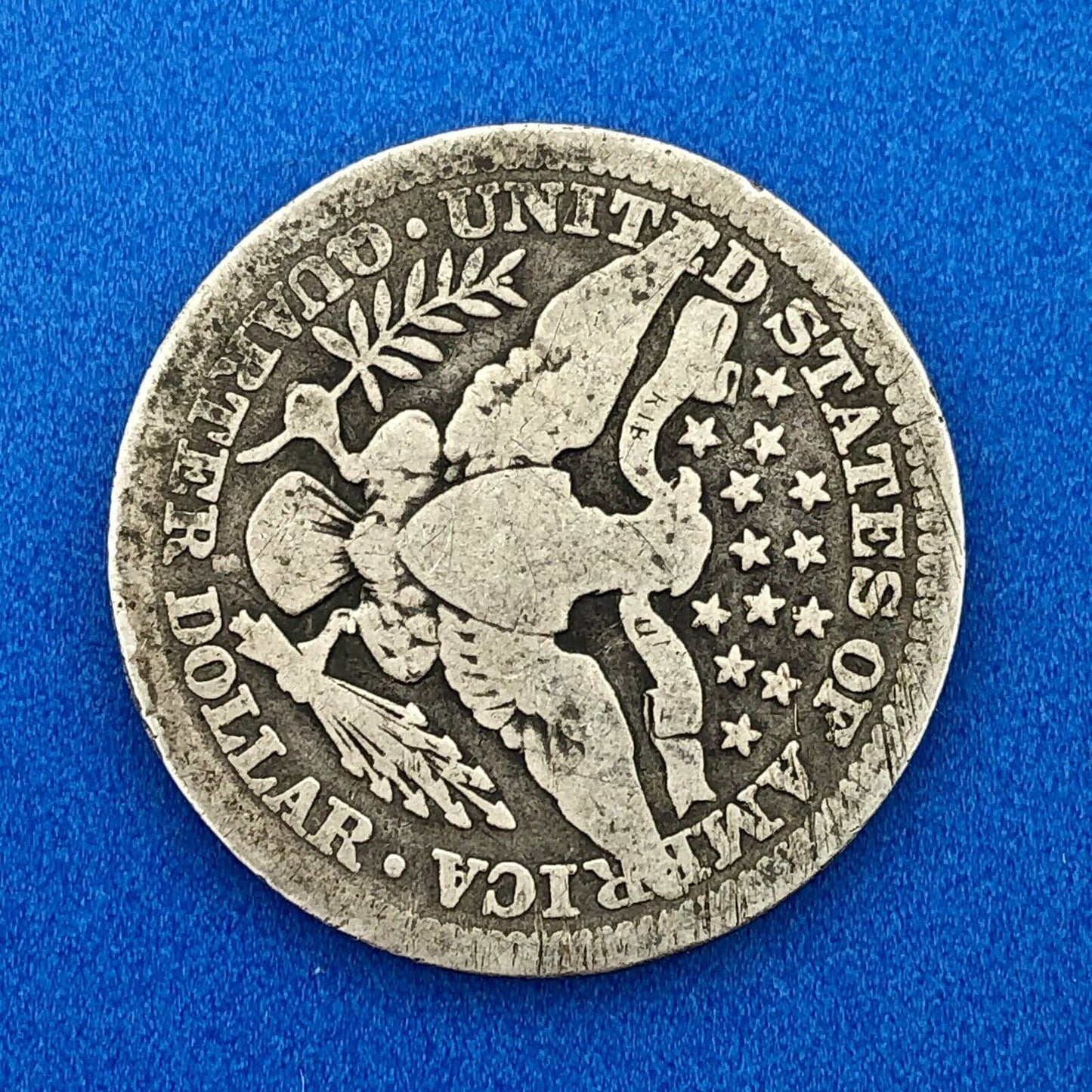 1914 S Silver Barber Quarter $.25 Better Key Date San Francisco Coin Rare Scarce