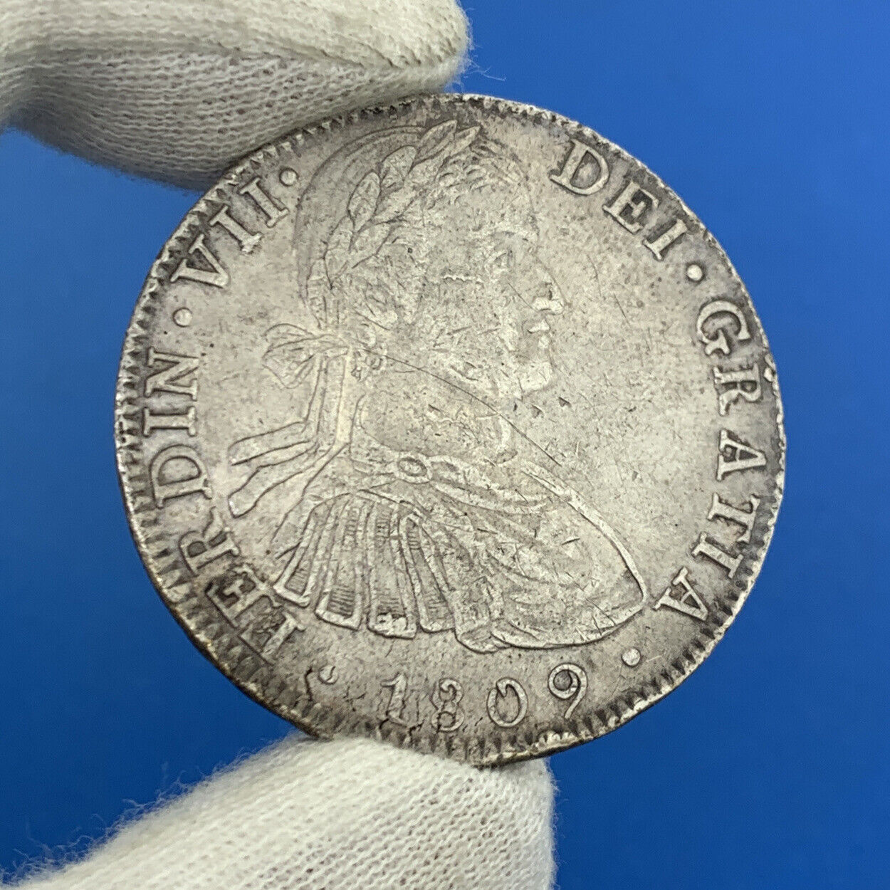 1809 Mo Mexico City 8 Reales Key Better Date .903 Silver Mexico Coin