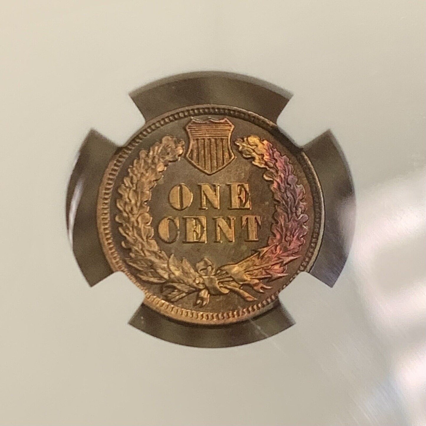 1901 P Proof Bronze Indian Head Cent Altered Color NGC Proof Details Coin