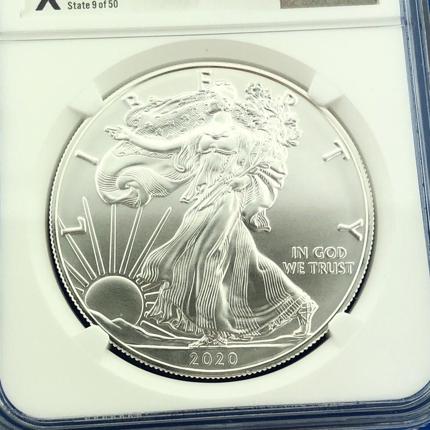 2020 U.S. State Series $1 American Silver Eagle NGC Mint State 70 Michigan Auto