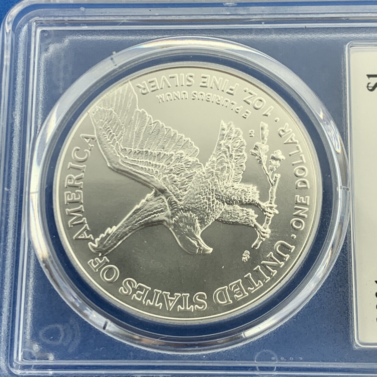 2021 Silver Eagle 999 Fine Silver PCGS MS 70 Type 2 First Strike Emily Damastra
