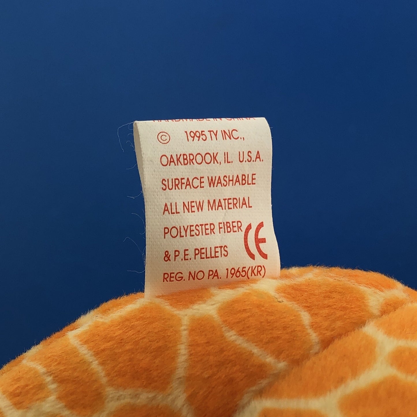 1995 TY Beanie Baby Twigs The Giraffe Mint Condition Retired Error- 4068